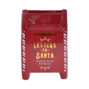 ❤️3/$15🩷 Letters to Santa Red Mailbox Ceramic Candle